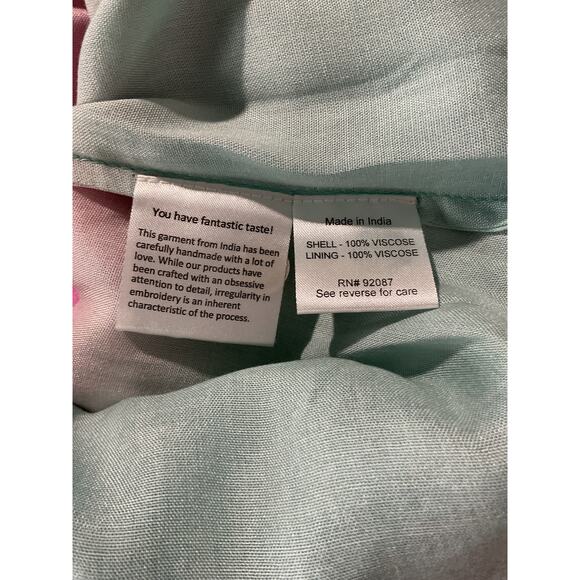 Rococo Sand Ombre Multicolor Wrap Mini Dress Size Small - Picture 5 of 13